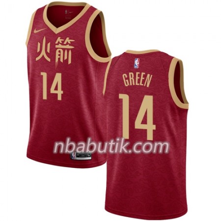 NBA Mænd Trøje Houston Rockets Gerald Green 14 2018-19 Nike City Edition Rød Swingman NBA Mænd Trøje Houston Rockets Gerald Green 14 2018-19 Nike City Edition Rød Swingman